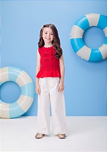 Blusa de tricot vermelho | Momi