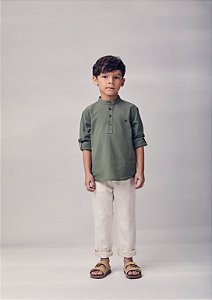 Calça de sarja bege clara | Youccie