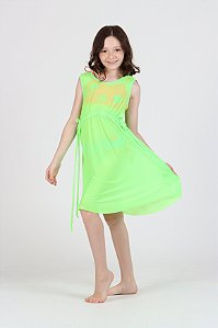 Vestido Larissa tule verde neon | Siri Kids 40153
