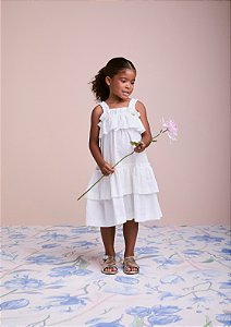 Vestido com babados branco | Animê