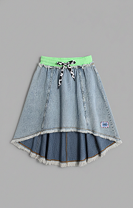 Saia evase jeans | Animê