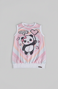 Vestido blusão me+wifi rosa | Gabriela Aquarela