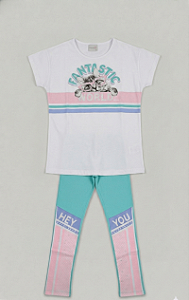 Conjunto blusa e leggin de gatinho | Momi