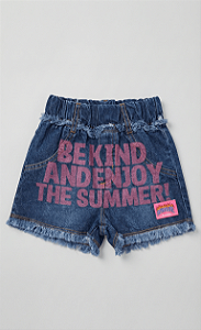 Short jeans estampado | Animê