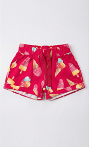 Short sorvete e de flamingo | Kyly