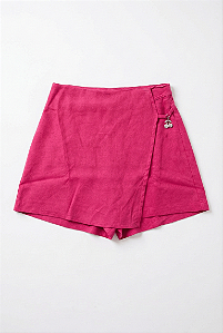 Short saia linho pink | Iam Authoria