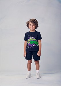 Bermuda preta de sarja | Youccie