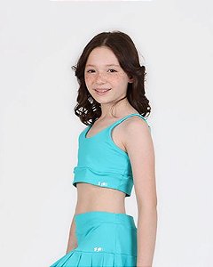 Top Sara ginastas verde água | Siri Kids 41763