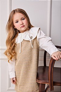 Vestido em tweed xadrez | Animê