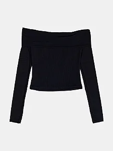 Blusa Ribana com Tule Preta | Authoria