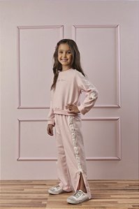 Conjunto Ballet Wide Comfy Pétala com Detalhes em Renda | Gabriela Aquarela