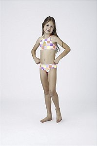Biquíni Cropped Estampa Picolé | Siri Kids