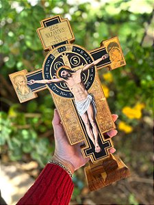 Cruz de Mesa São Bento 30cm