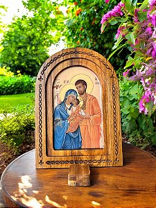 Quadro Entalhado - Sagrada Família 4