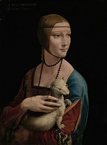 Dama com Arminho – Retrato de Cecília Gallerani Leonardo da Vinci