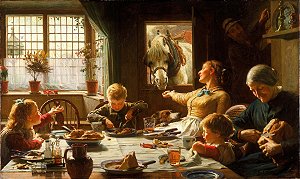 Uma Família - Frederico Jorge Cotman (Inglês, 1850–1920)