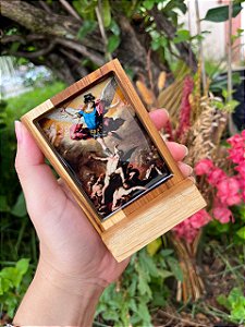 Mini ícone resinado - São Miguel Arcanjo