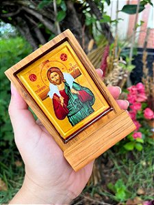 Mini ícone resinado - Bom Pastor