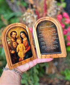 Mini Diptico - Trio de Corações