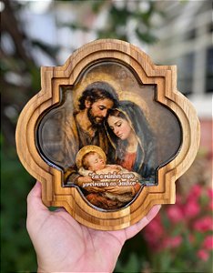 Adorno de Porta – Sagrada Família | Madeira Nobre