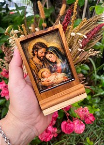 Mini ícone resinado - Sagrada Família II