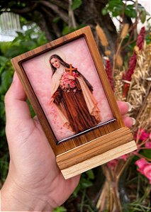 Mini ícone resinado - Santa Teresinha do Menino Jesus