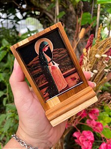 Mini ícone resinado - Nossa Senhora Grávida