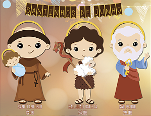 Quebra cabeça Santos de Junho
