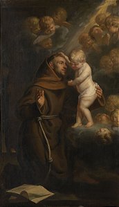 O Menino Jesus aparece a Santo Antônio - Jacob Van Oost