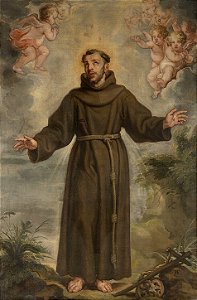 Quadro São Francisco de Assis em tela canvas - Filipe Fruytiers