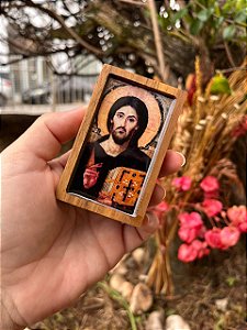 Mini ícone resinado - Pantokrator