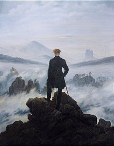 O Viajante sobre o Mar de Névoa - Caspar David Friedrich