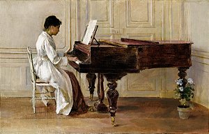 Ao Piano (1887) - Theodore Robinson