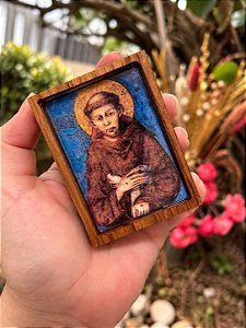 Mini ícone resinado - São Francisco