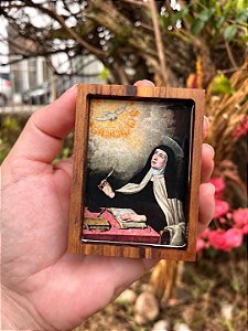 Mini ícone resinado - Santa Teresa D'Ávila