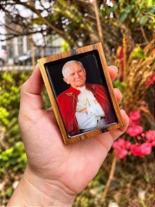 Mini ícone resinado - São João Paulo II