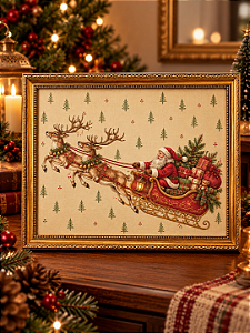 Quadro de Natal - Papai Noel