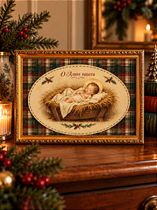 Quadro de Natal - O Amor nasceu