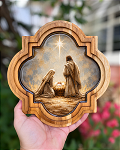 Adorno de Porta – Natividade de Jesus II | Madeira Nobre