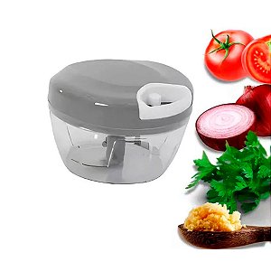 Processador Triturador de Legumes e Verduras Manual Com 3 Lâminas