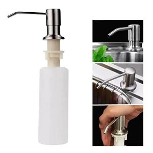 Dispenser Dosador de Detergente Sabonete Líquido Inox 330ml