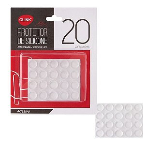 Gota Silicone Batente Protetor Adesivo Multiuso - 20uni