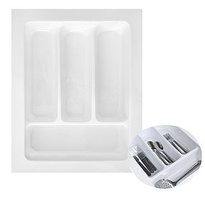 Organizador de Talheres Para Gaveta 481x365mm OG-04 Branco