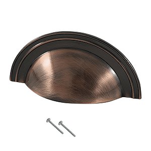 Puxador Concha Grenade 64mm Para Móveis Gaveta Premium