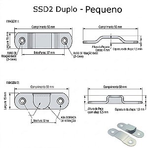 Suporte Suspensão Mão Amiga P/quadro Pequeno - Kit 2 Pares Suporte Suspensão