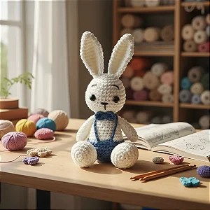 Coelhinho Amigurumi pronta entrega