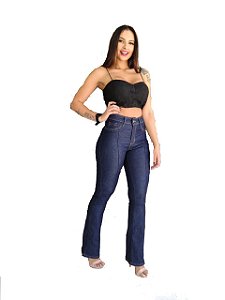 Calça Jeans C/lycra Flare C/friso Frontal Ref 136