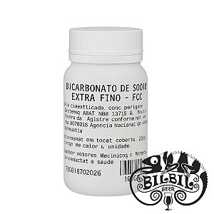 Bicarbonato de Sódio - Pote 100g