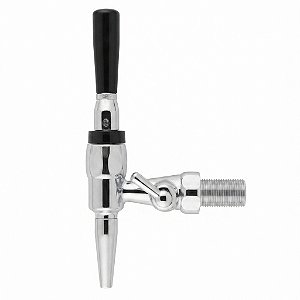 Torneira para chope tipo Stout c/ controle fluxo - Inox