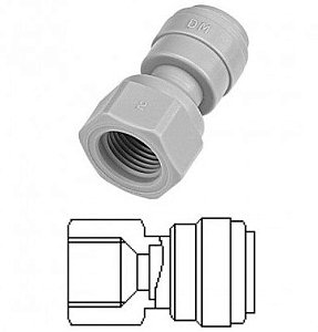 DMFIT Engate Rápido 3/8" x Rosca Femea 7/16" - AFAUF067/16V